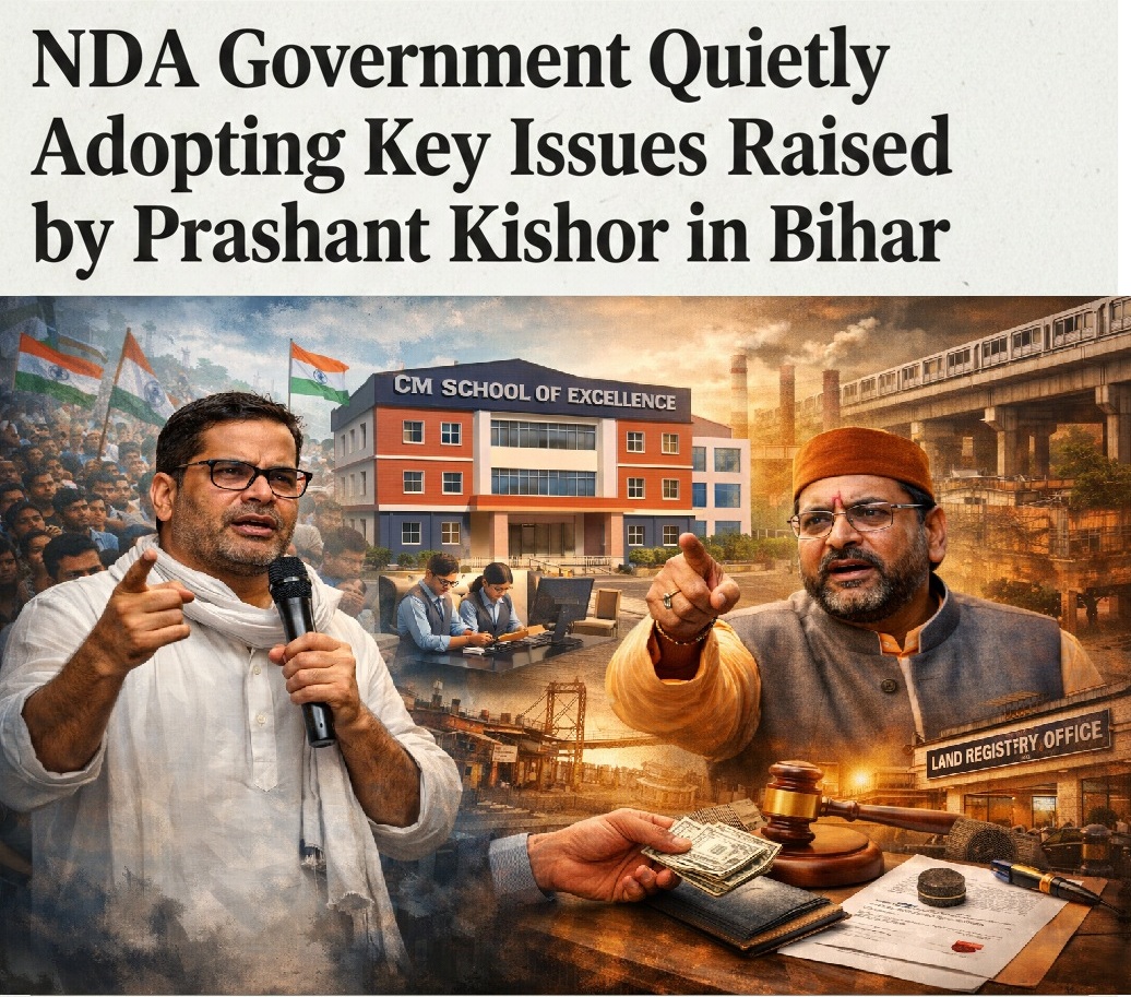 NDA Government Quietly Adopting Key Issues Raised by Prashant Kishor in Bihar